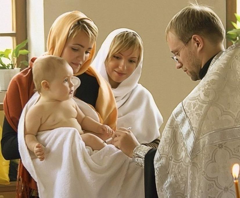 Правила крещения крестные